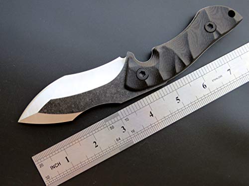 Eafengrow EF106 Fixed Blade Knives for Camping and Outdoor Survival, 440C Steel Blade and G10 Handle, Black
Eafengrow EF