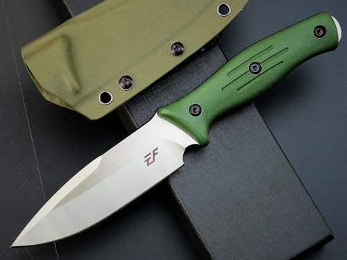 Eafengrow EF140 Fixed Blade Knife for Working and Camping Survival AUS-10 Steel G10 Handle Full Tang EDC Tool