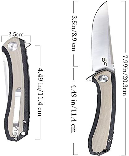Eafengrow EF947 Desert G10 Handle Ball Bearing Folder for Hiking and Camping Outdoor Survival Tool