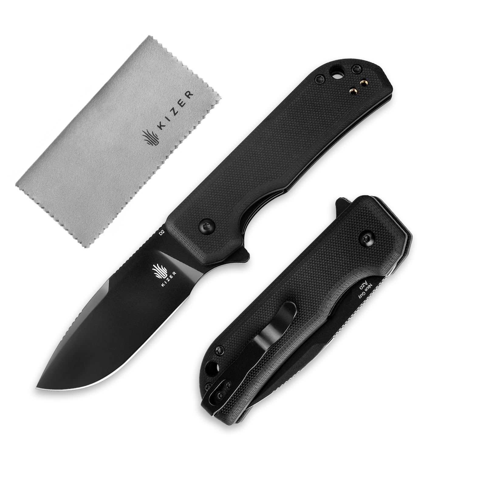 Kizer Nice Guy Pocket Folding Knife V3011M1 for Men Women Camping Hiking Hunting Survival Sharp Liner Lock Flipper Knive